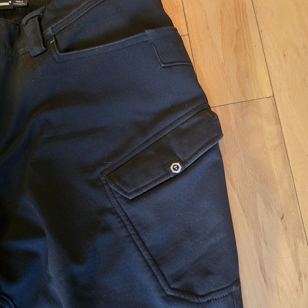 Truewerk T3 Work Pants Mens 36x36 Black Fleece Lined Cargo Utility Stretch - Picture 3 of 16